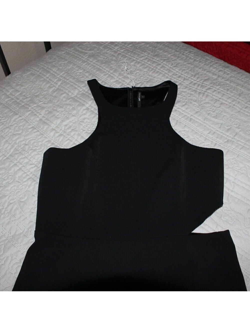 Jay Godfrey Wide Leg Jumpsuit Black Side Cutout Womens Size 8 Sophisticated EUC - Picture 6 of 12